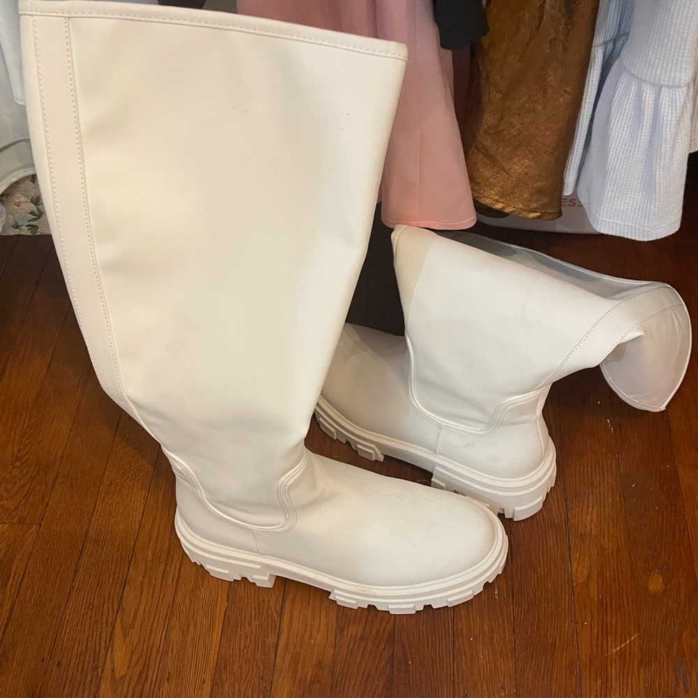 White Platform Boots (ASOS)